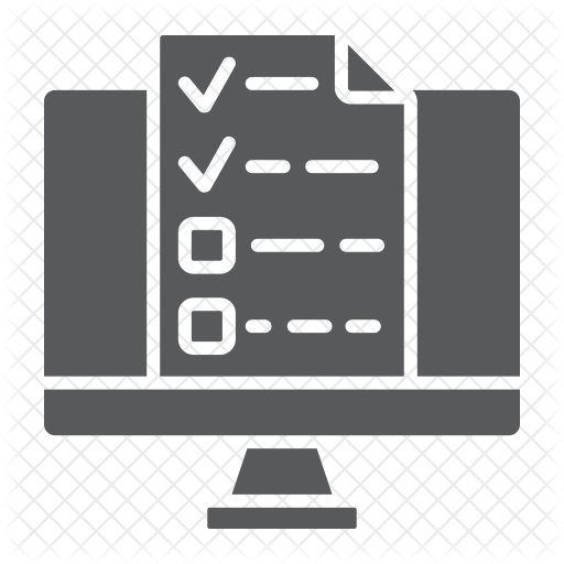 512x512 Online Tests Icon Of Glyph Style