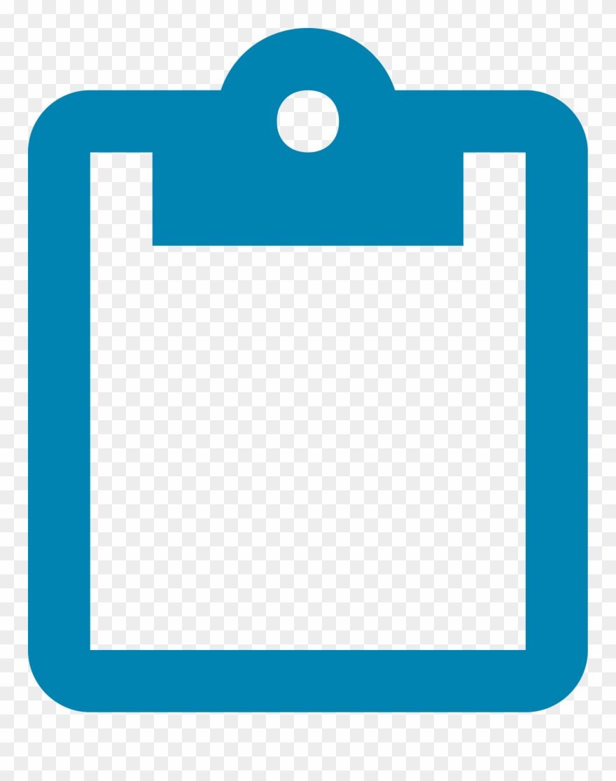 880x1115 Clipboard Clipart Teal