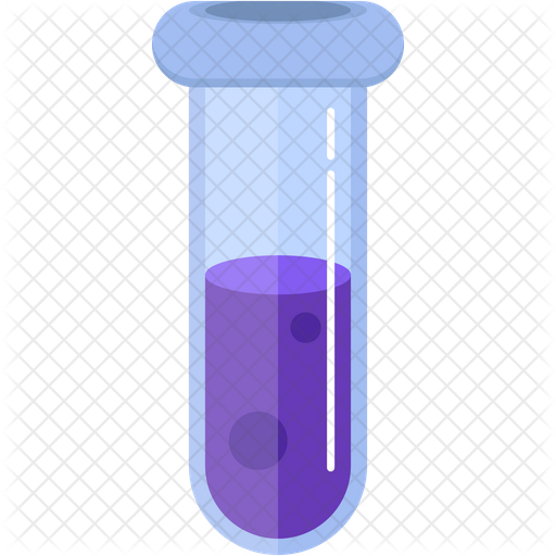 512x512 Test Tube Icon Of Flat Style