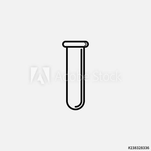 500x500 Test Tube Icon Test Tube Concept Symbol Design Stock