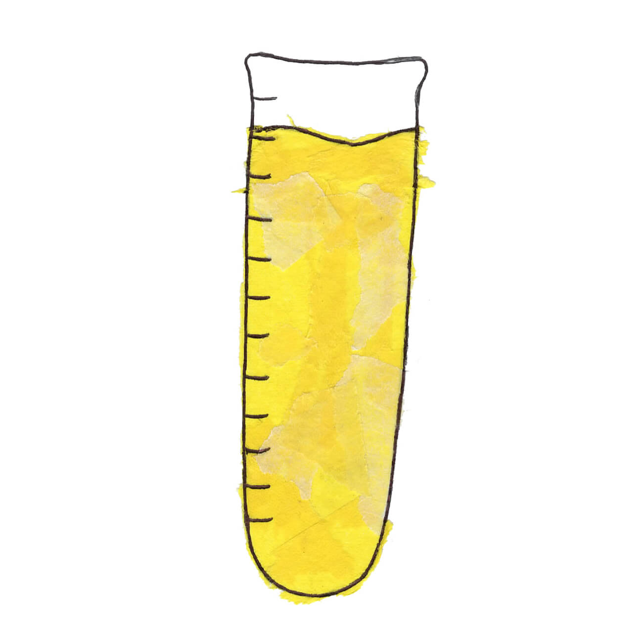 1300x1300 Yellow Test Tube Icon
