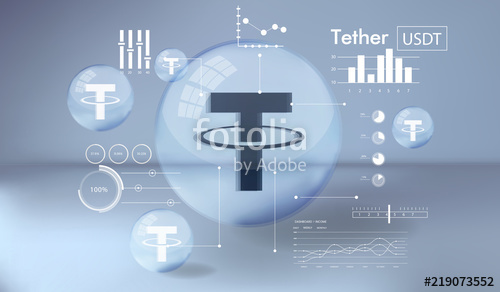 500x292 Cryptocurrency Icon And Info Graphic With Buble Style On Blue