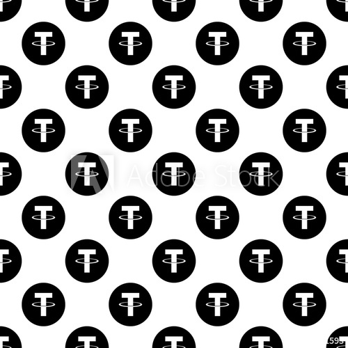 500x500 Tether Icon In Pattern Style