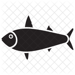 256x256 Emperor Tetra Icon Of Glyph Style