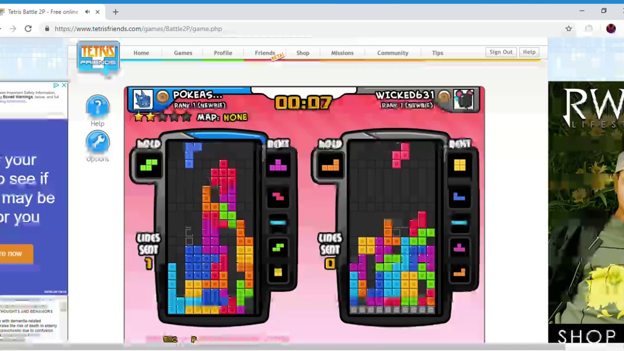 1280x720 Tetris Battle Free Online Tetris Game