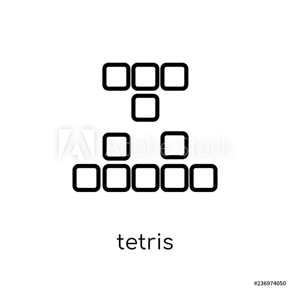 1000x1000 Photo Art Print Tetris Icon From Entertainment Collection