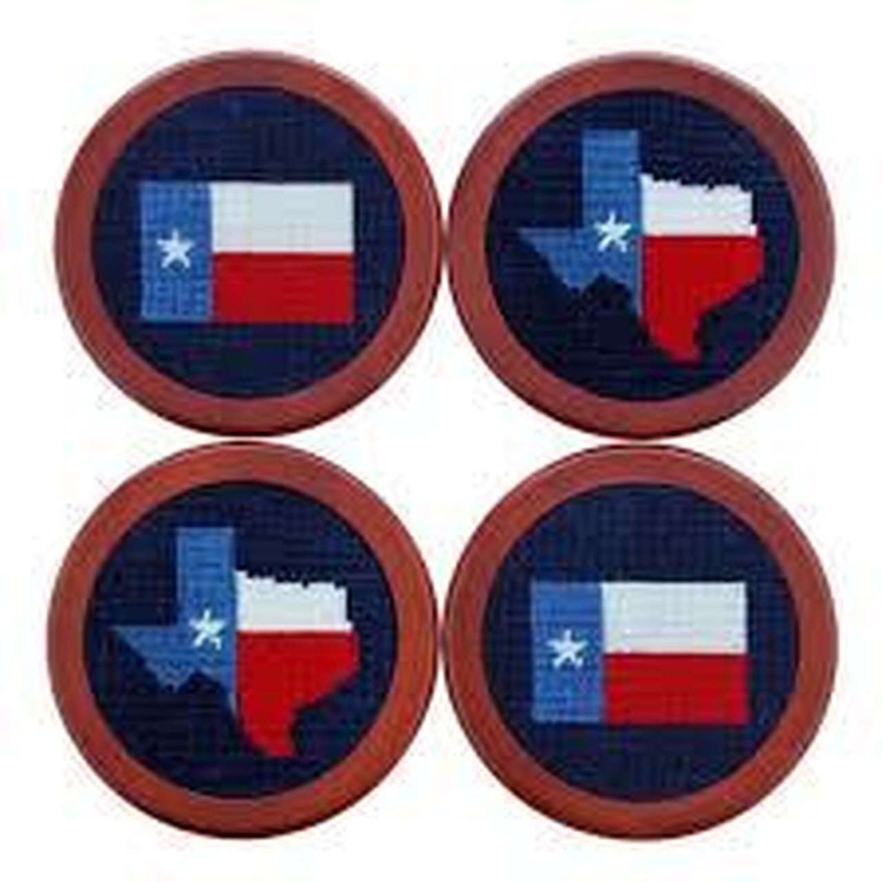1280x1280 Texas Flag Needlepoint Coaster Set