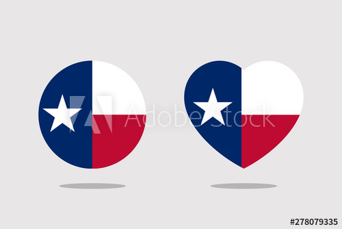 500x334 Texas Flag Icon Sign Template Color Editable Texas National