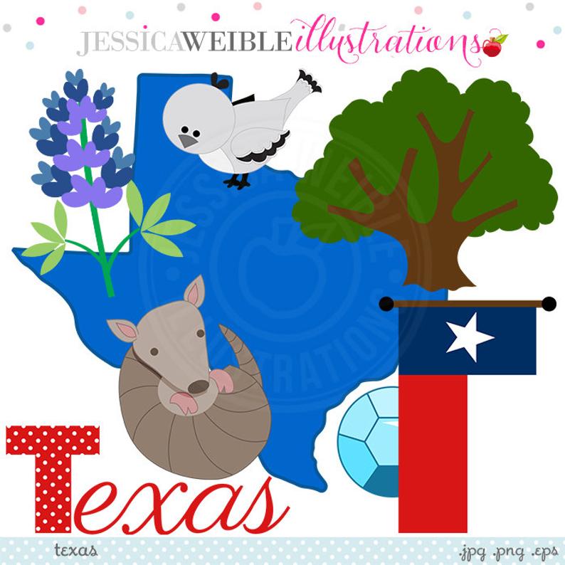 794x794 Texas Cute Digital Clipart For Invitations Card Design Etsy