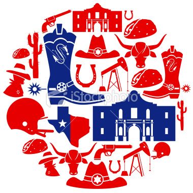 380x380 A Montage Of Texas Themed Icons See Below For More Travel Images