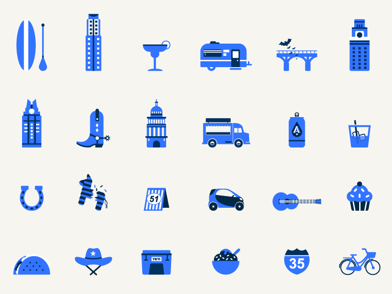 800x600 Austin Texas Icons