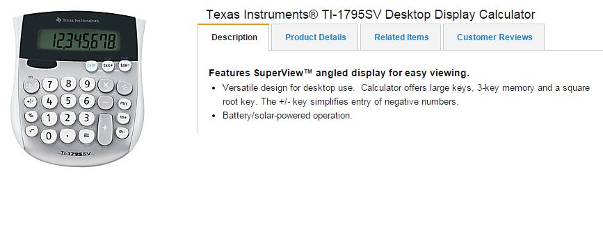 867x326 Texas Instruments Ti Desktop Display Calculator
