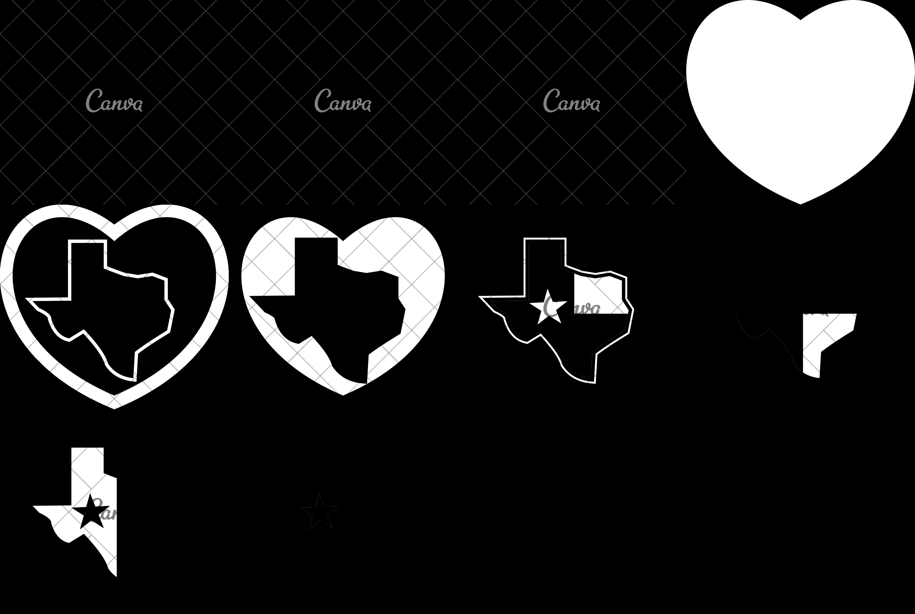 3200x2148 Texas Flag Map Inside Heart Icon
