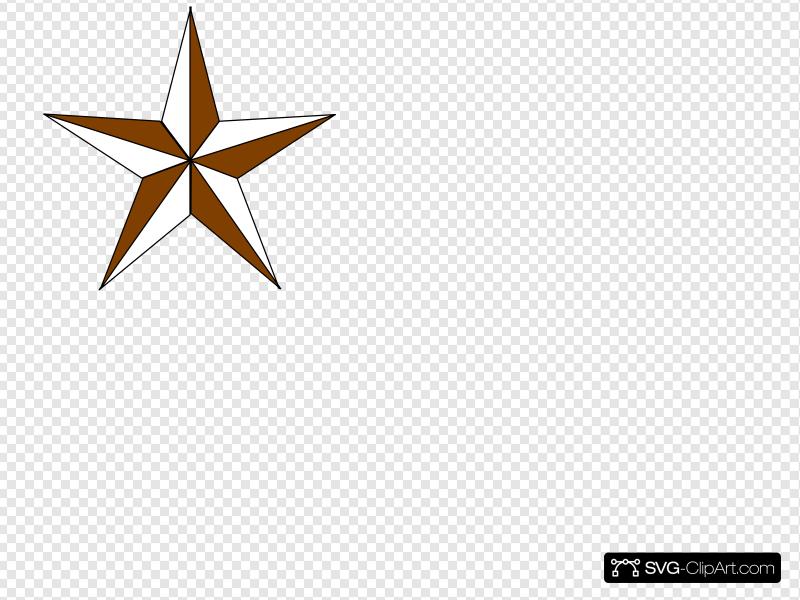 800x600 Texas Star Brown Clip Art, Icon