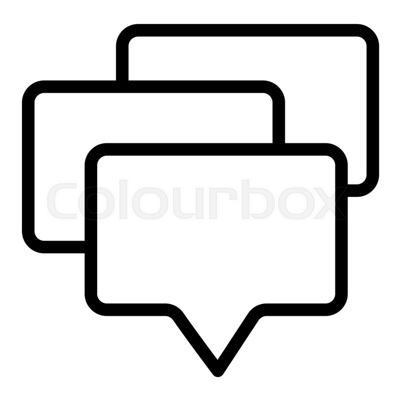 Dialog Line Icon Text Bubble Vector Stock Vector Colourbox 800x800 Dialog Line Icon Text Bubble Vector Stock Vector Colourbox