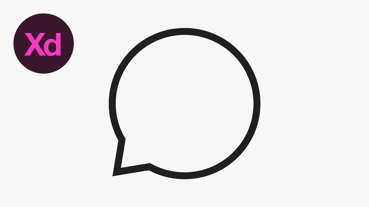Learn How To Draw A Speech Bubble Icon In Adobe Xd Dansky 1280x720 Learn How To Draw A Speech Bubble Icon In Adobe Xd Dansky