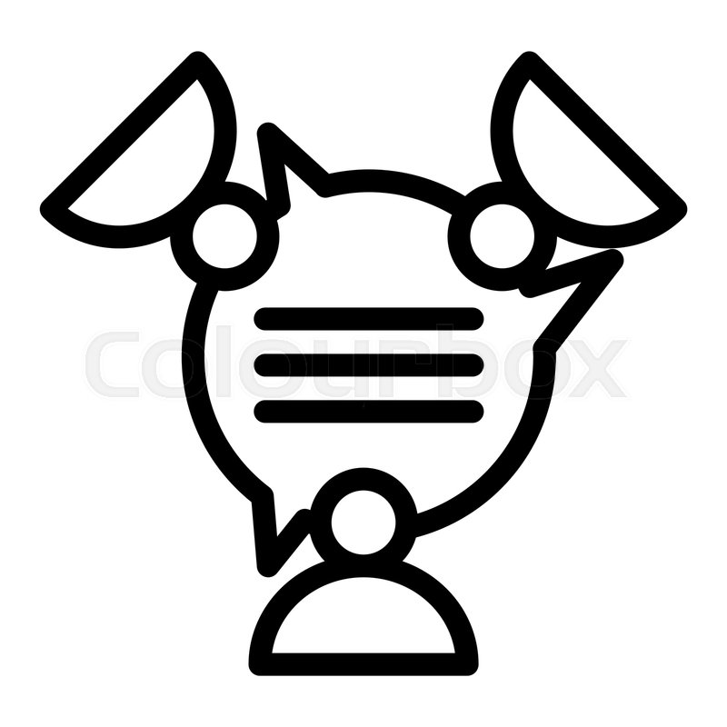 Team Discussion Line Icon Text Bubble Stock Vector Colourbox 800x800 Team Discussion Line Icon Text Bubble Stock Vector Colourbox