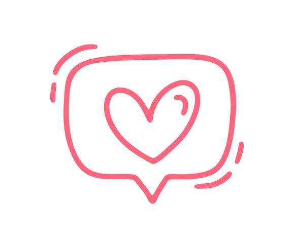 Vector Red Monoline Cute Text Bubble With Heart Valentines Day 579x490 Vector Red Monoline Cute Text Bubble With Heart Valentines Day