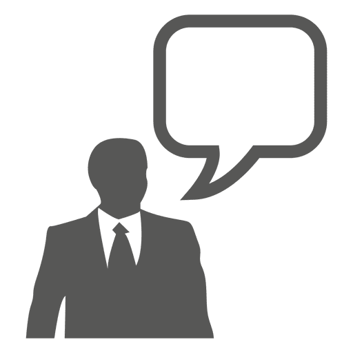 Businessman Text Bubble Icon 512x512 Businessman Text Bubble Icon