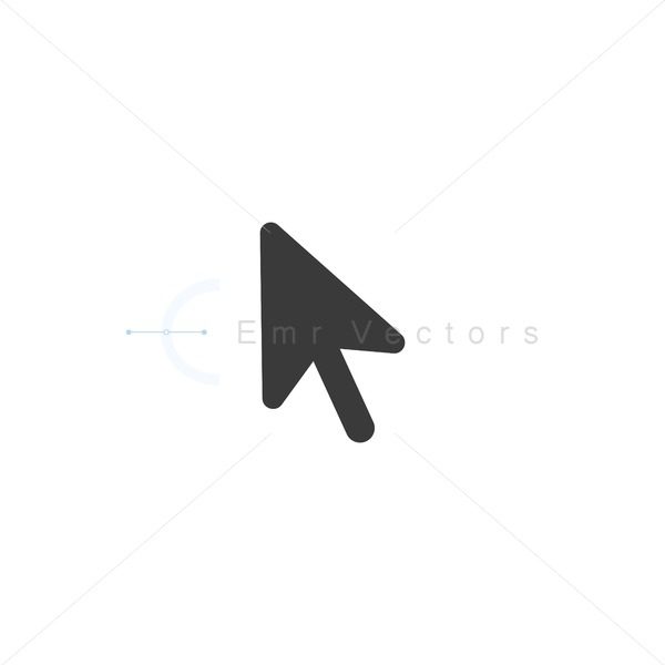 600x600 Vector Computer Mouse Cursor Icon Emr Vectors