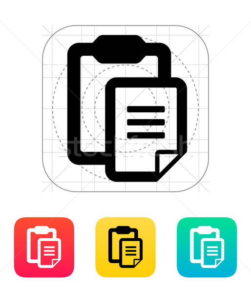 514x600 Clipboard With Text Icon Vector Illustration Vector Icon