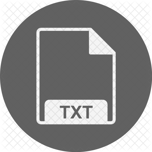 512x512 Txt Icon Of Glyph Style