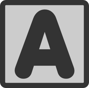 300x298 Bold Text Icon Clip Art