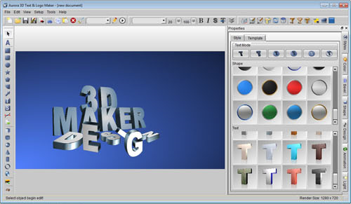 500x291 Aurora Text Logo Maker