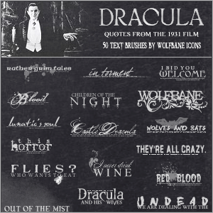 300x300 Dracula Icon Text Pack