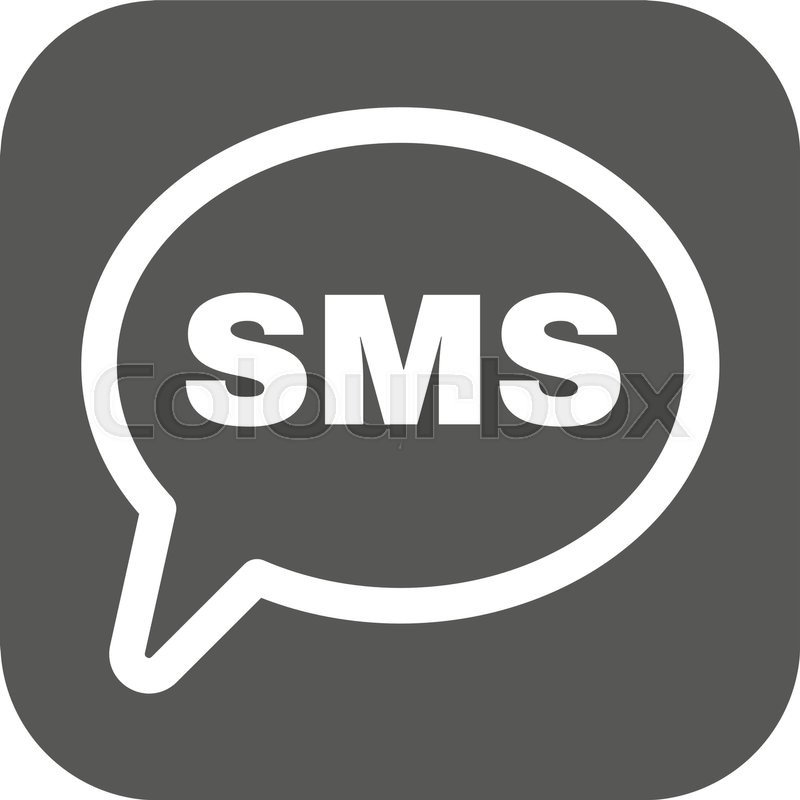 800x800 The Sms Icon Text Message Symbol Stock Vector Colourbox