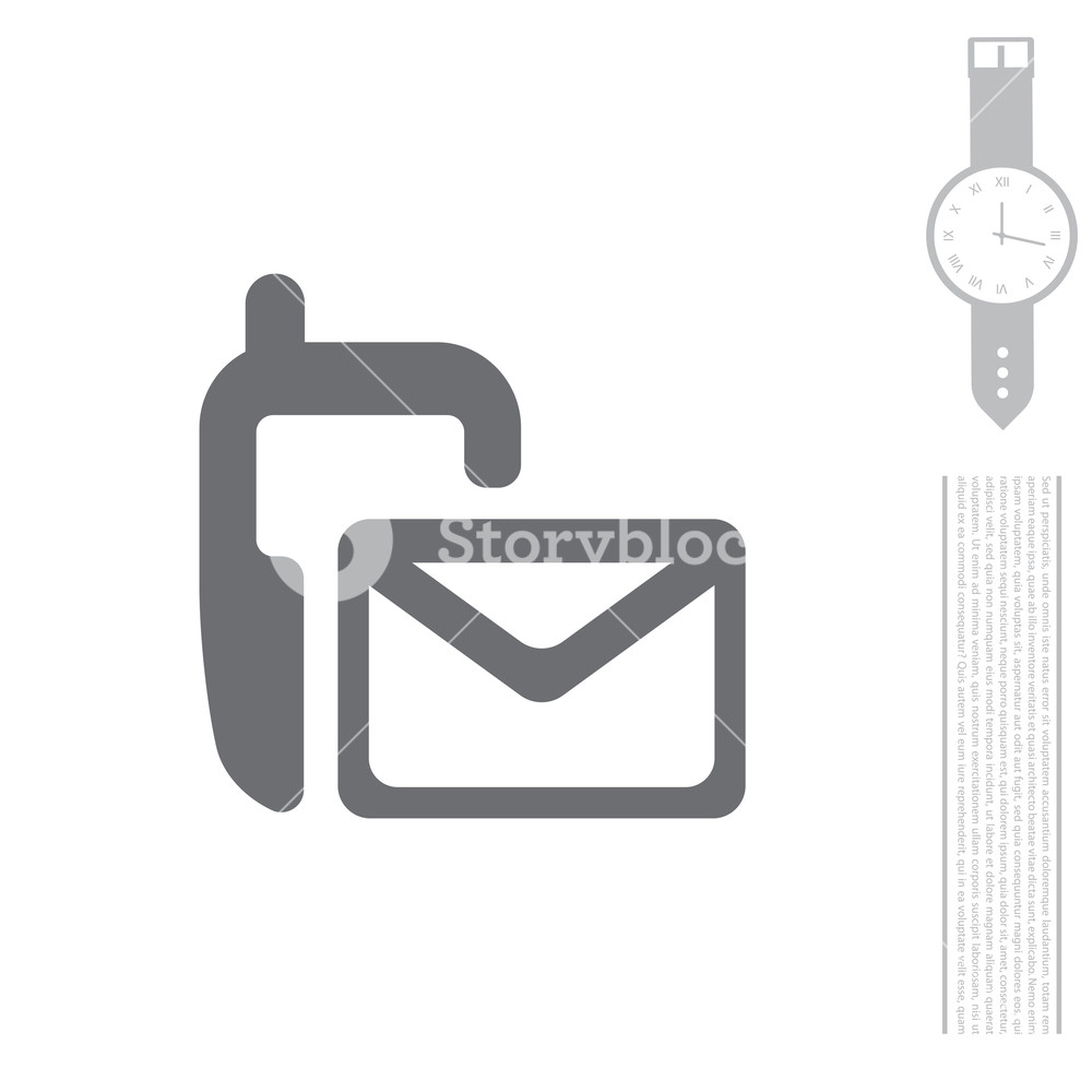 1000x1000 Sms Icon Vector Illustration Royalty Free Stock Image