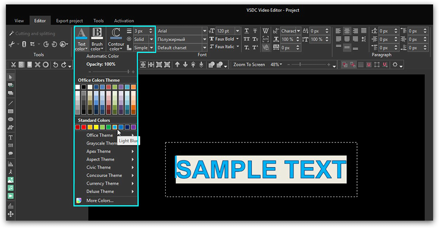 895x466 Use Vsdc Free Video Editor To Add Text To Your Footage Tutorial