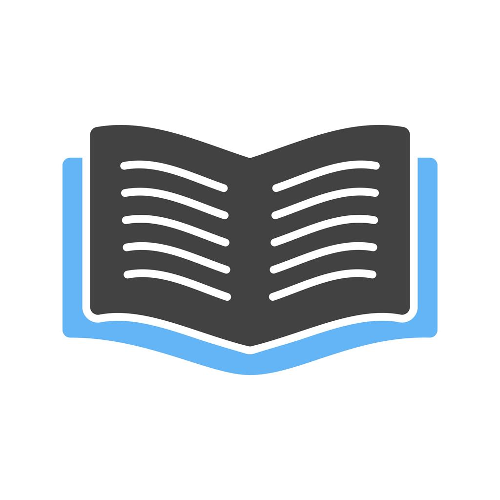 1024x1024 Textbook Blue Black Icon