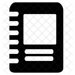 256x256 Textbook Icon Of Glyph Style