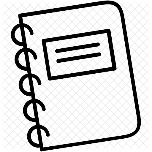 512x512 Textbook Icon Of Line Style