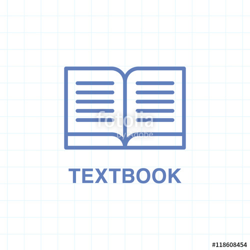 500x500 Textbook Icon On Lined Paper Background Stock Image And Royalty