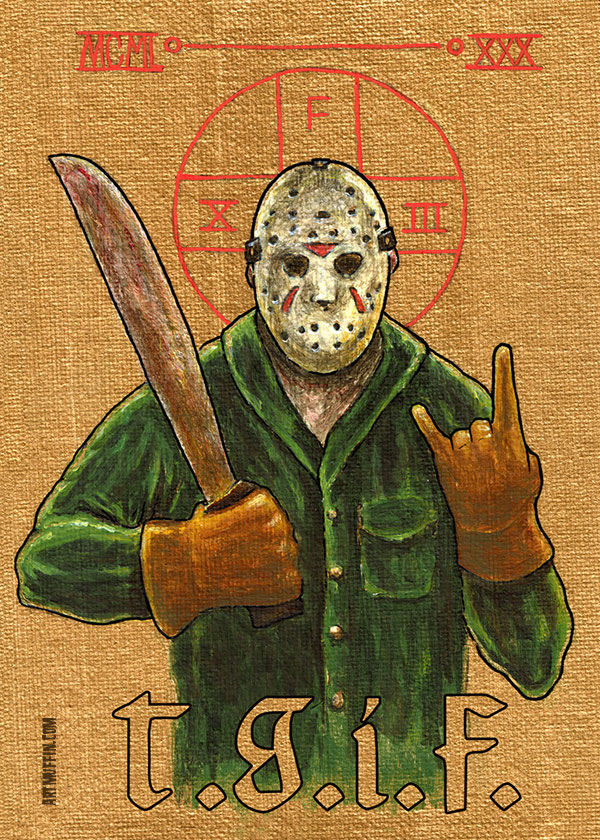 Religious Horror Icon Jason Voorhees T G I F Friday 600x840 Religious Horror Icon Jason Voorhees T G I F Friday