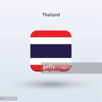 200x200 Thailand Flag Icon Stock Vectors
