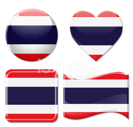 Thailand Flags Icon Set Stock Photos 464x440 Thailand Flags Icon Set Stock Photos