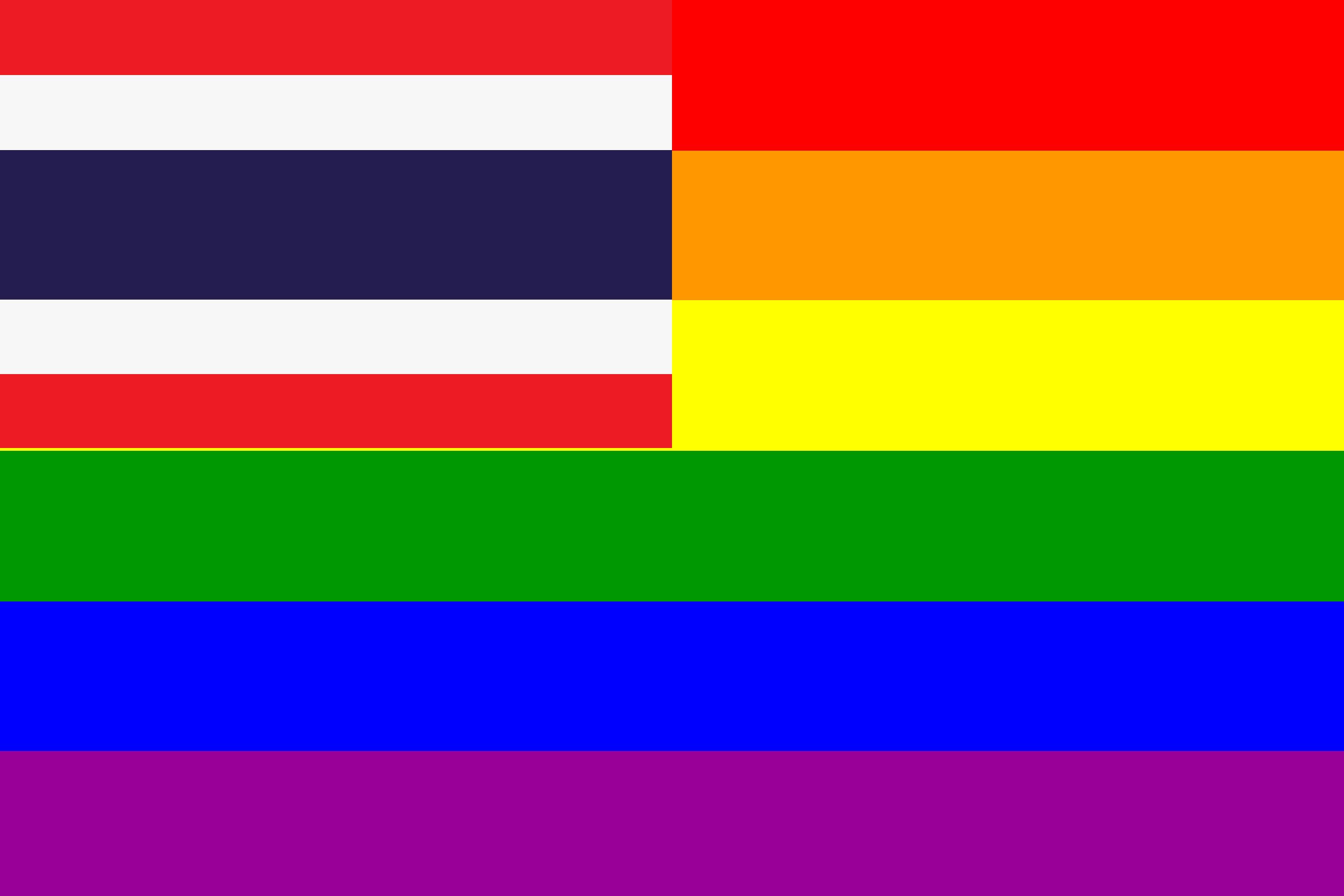 The Thailand Rainbow Flag Icons Png 2400x1600 The Thailand Rainbow Flag Icons Png