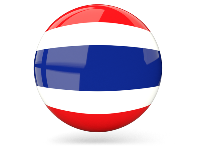 640x480 Glossy Round Icon Illustration Of Flag Of Thailand