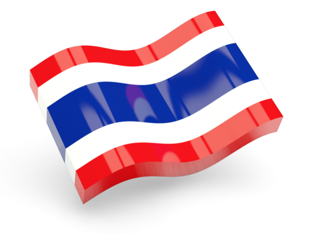 640x480 Glossy Wave Icon Illustration Of Flag Of Thailand