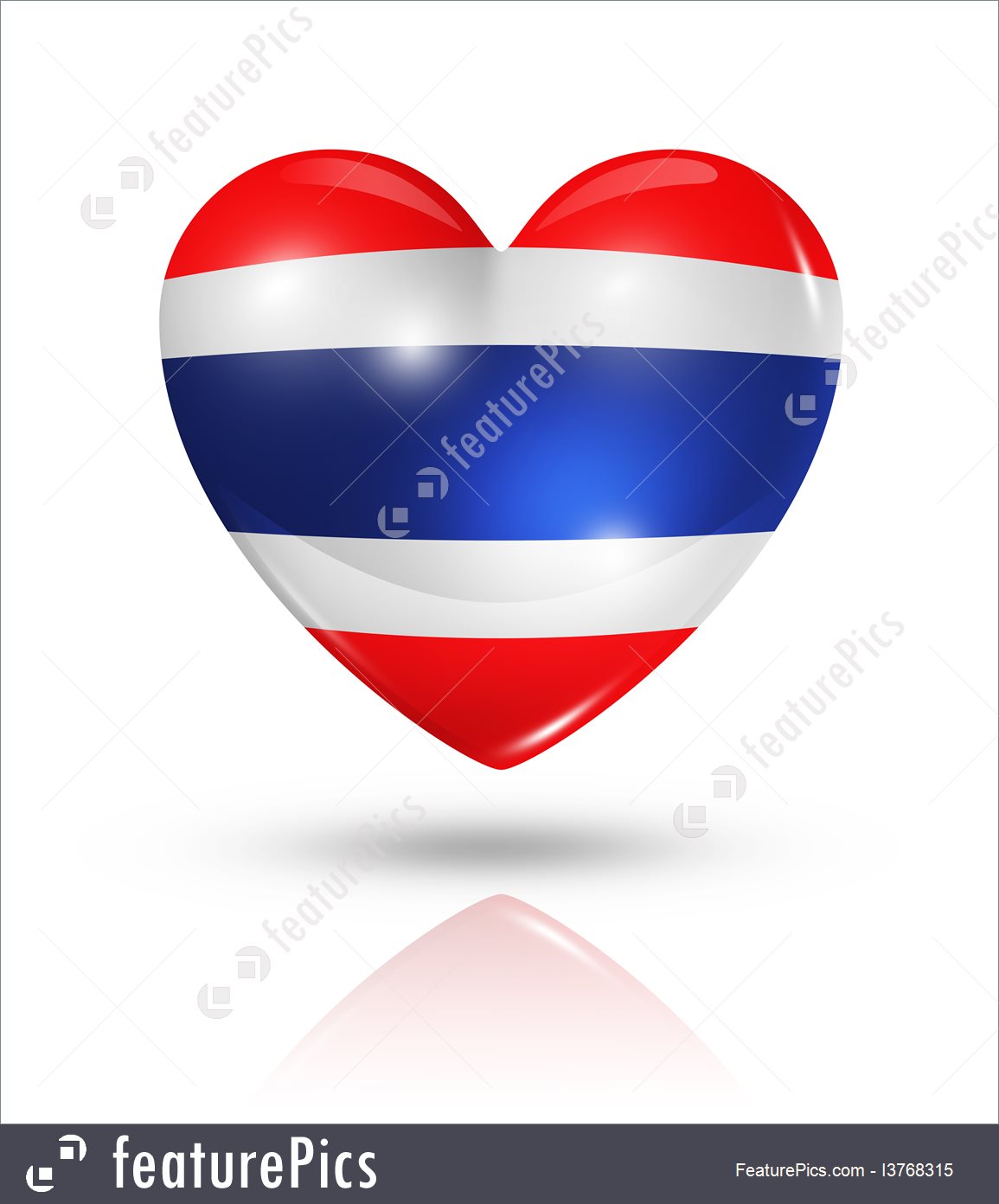1155x1392 Illustration Of Love Thailand, Heart Flag Icon