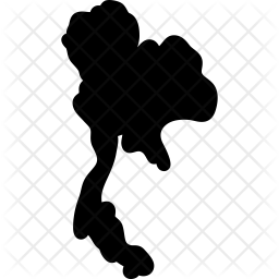 256x256 Thailand Icon Of Glyph Style