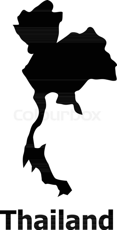 409x800 Thailand Map Icon Simple Illustration Stock Vector Colourbox