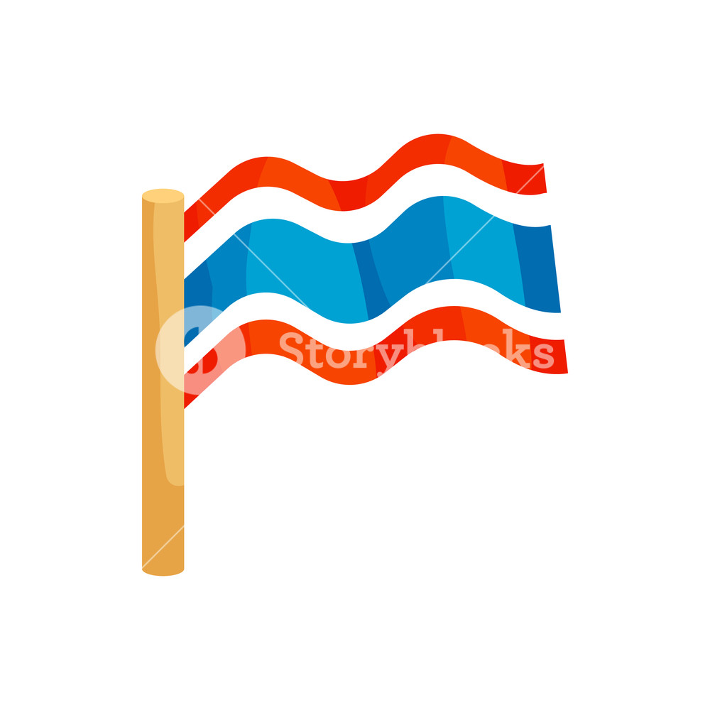 1000x1000 Flag Of Thailand Icon In Cartoon Style Isolated On White