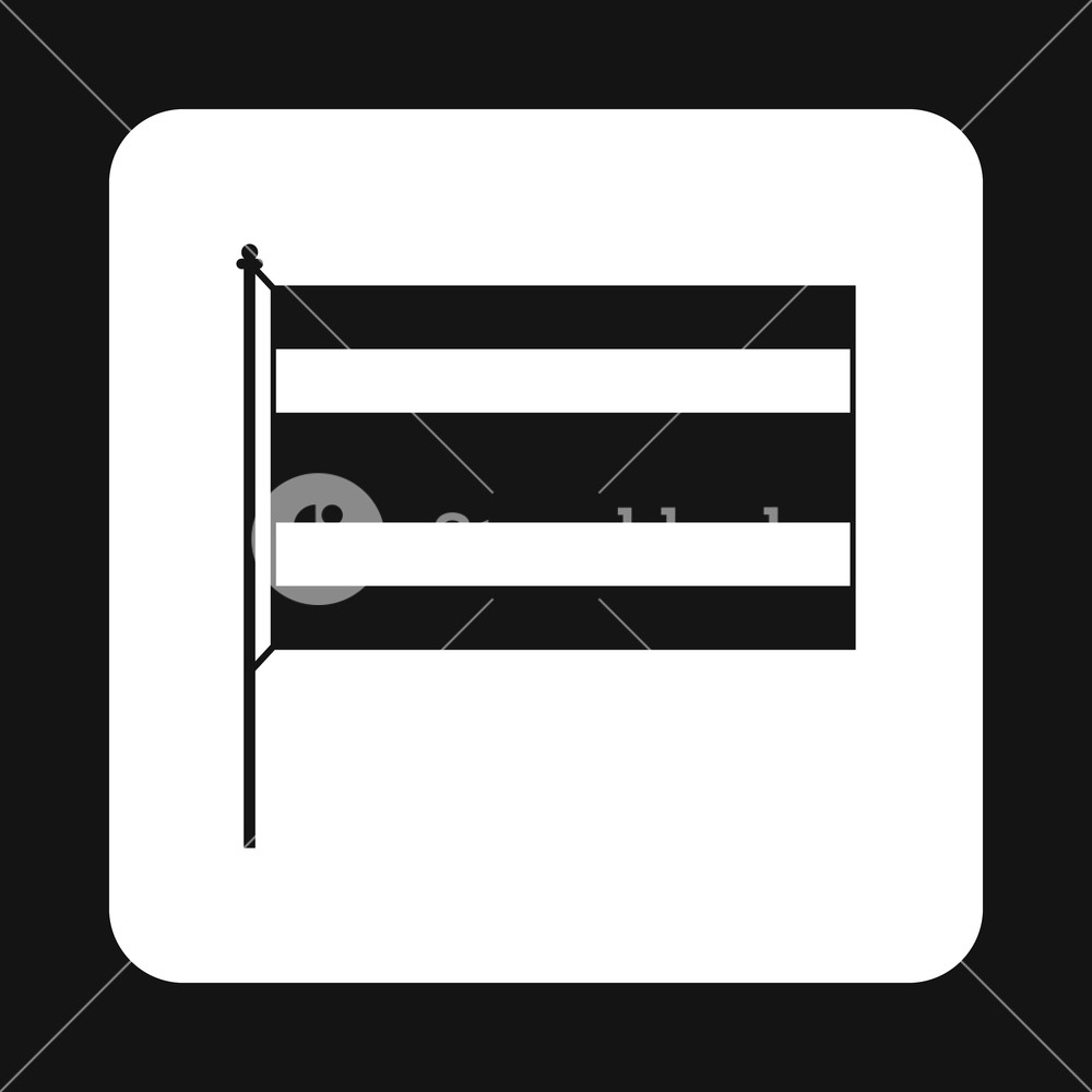 1000x1000 Flag Of Thailand Icon In Simple Style Isolated On White Background