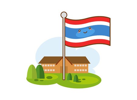 450x328 Flags Of Thailand Icon Royalty Free Vector Graphics
