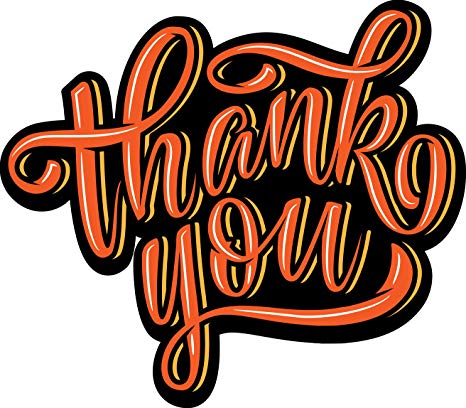 466x408 Cool Orange Tattoo Style Thank You Cartoon Icon Vinyl