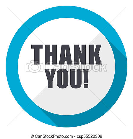 450x470 Thank You Blue Flat Design Web Icon